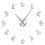 (gold, 47 inch) Cartoon Mouse DIY Giant Wall Clock 8