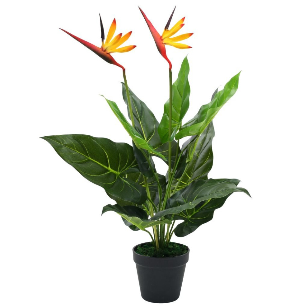 vidaXL Artificial Strelitzia Reginae Plant Bird of Paradise 66cm Fake Flora