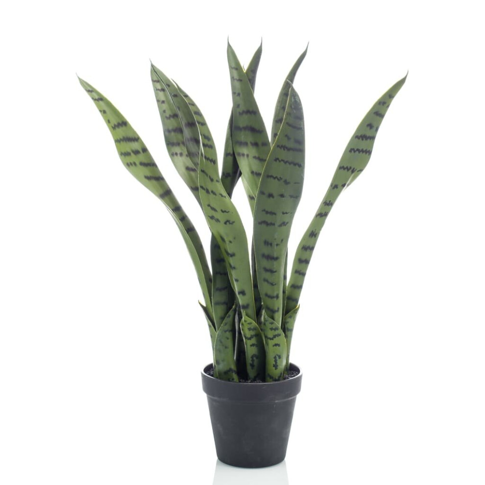 Emerald Artificial Sansevieria 55cm in Pot Lifelike Realistic Plant Decor