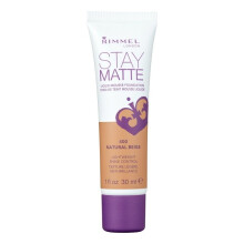 Rimmel London, Stay Matte, Deckende Mattierende Foundation, 400 Natural Beige, 1 fl oz (30 ml)