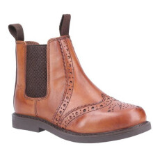 (11 UK Child, Tan) Cotswold Childrens/Kids Nympsfield Leather Chelsea Boot