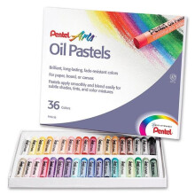 Pentel of America PENPHN36-3 Oil Pastels - 36 Count - Box of 3