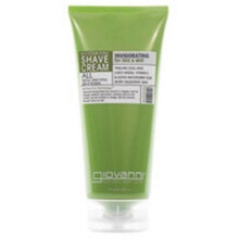 GIOVANNI Crème à Raser Hydratante - Théier Invigorant & Menthe, Enrichie en Jojoba, Vitamine E, Acai, Beurre de Karité, Hypoallergénique