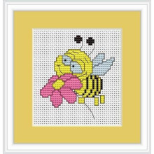 My First Embroidery Counted Cross Stitch kit by Luca - S - Bee and Flower - B089