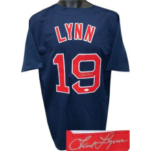 Athlon Sports CTBL-024127 Fred Lynn Signed Navy TB Custom Stitched Baseball Jersey XL- JSA Witnessed Hologram