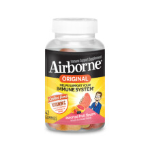 Airborne Immune Support Gummy - Assorted Fruit Flavor - 42 Gummies - Vitamin C