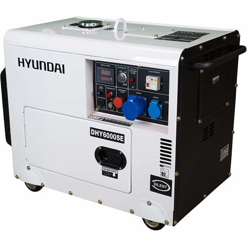 Hyundai Hyundai DHY6000SE 5.2kW Silenced Diesel Generator 2