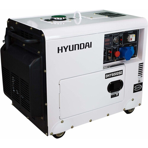 Hyundai Hyundai DHY6000SE 5.2kW Silenced Diesel Generator 1