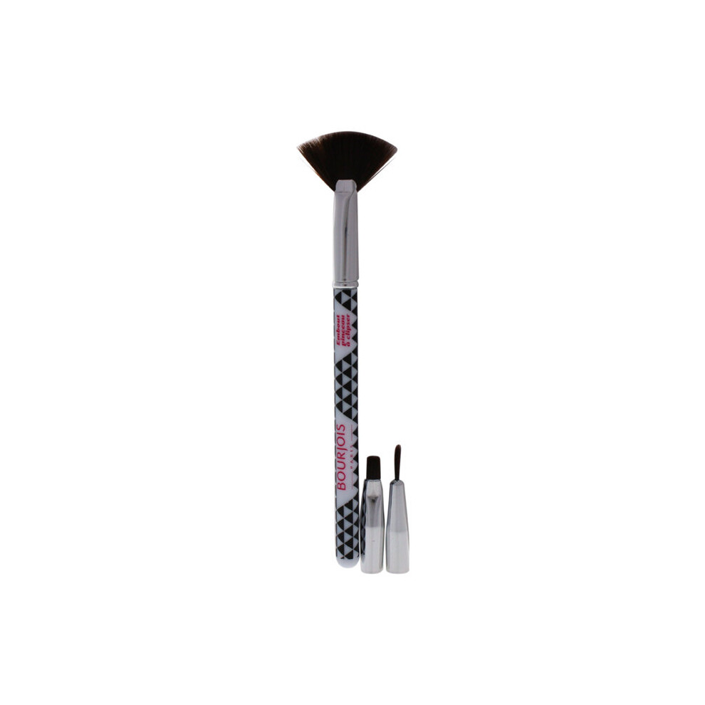 Bourjois Multi-Brush Nail Art Set for Women 3 Pc Set Fan Brush, Shader Brush, Liner Brush