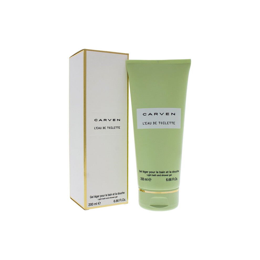 Carven Leau De Toilette for Women 6.66 oz Light Bath and Shower Gel