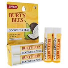 Burts Bees Coconut and Pear Moisturizing Lip Balm Twin Pack for Unisex 2 x 0.15 oz Lip Balm
