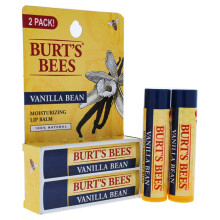Burts Bees Vanilla Bean Moisturizing Lip Balm Twin Pack for Unisex 2 x 0.15 oz Lip Balm