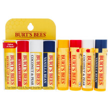 Burts Bees Best Of Burts Bees Set for Unisex 4 Pc 0.15oz Beeswax, 0.15oz Strawberry, 0.15oz Coconut and Pear, 0.15oz Vanilla Bean