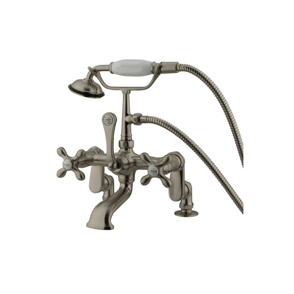 Kingston Brass Cc657t8 Deck Mount Clawfoot Tub Filler With Hand Shower 663370091292