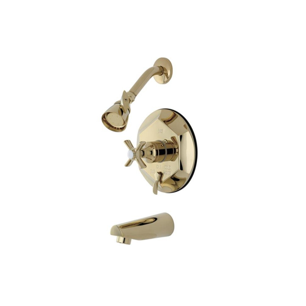 Kingston Brass Kb46320zx Kingston Brass Millennium Tub-Shower Faucet, Polished Brass 663370284328