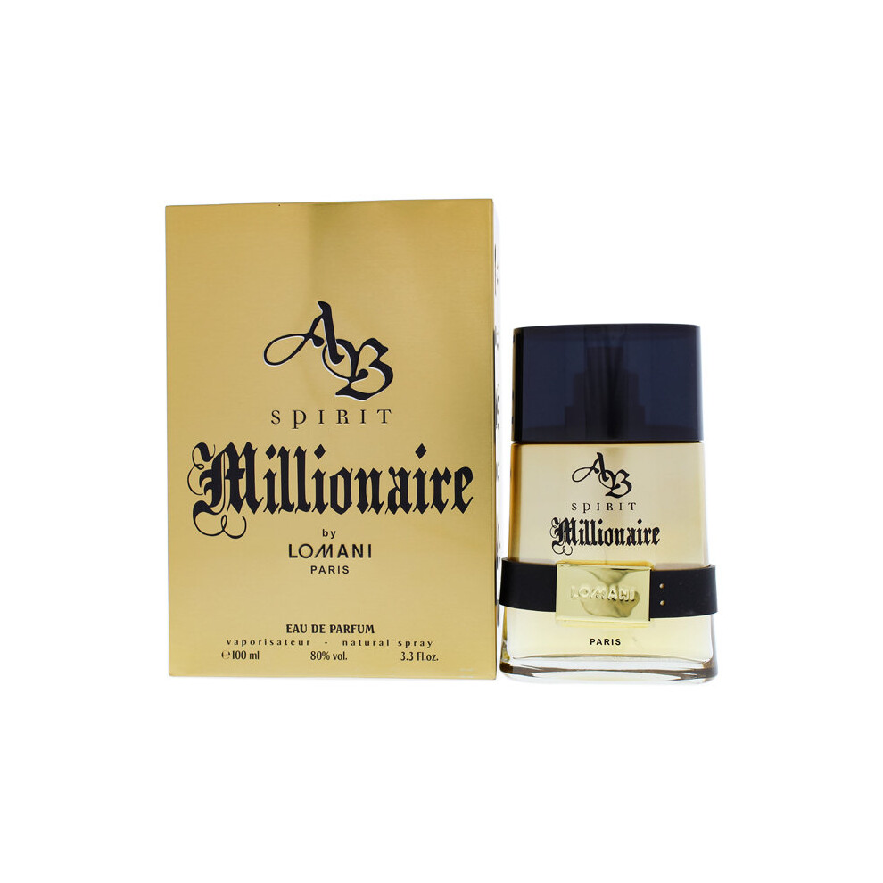 Lomani Green/Orange Ab Spirit Millionaire For Men 3.3 Oz Edp Spray