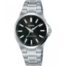 Lorus Ladies Black Sunray Dial Silver Stainless Steel Bracelet Watch RG229PX9