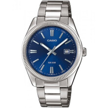 Casio MTP-1302PD-2AVEF Men's Analog Blue Dial Stainless Steel Strap Watch with Date and Quartz Movement