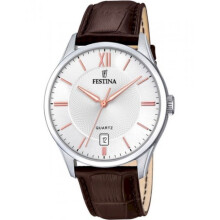 Festina - F20426/4 - Wristwatch - Men - Quartz - Leather strap