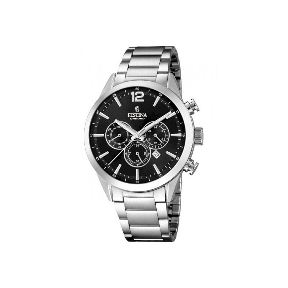 New Festina Men's Watch F20343/8 Chronographs Black