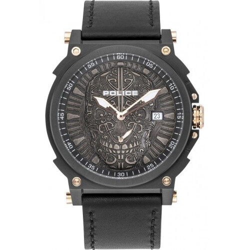 Police POLICE PL15728JSB.02 ur. Quartz, sort. Herreur.