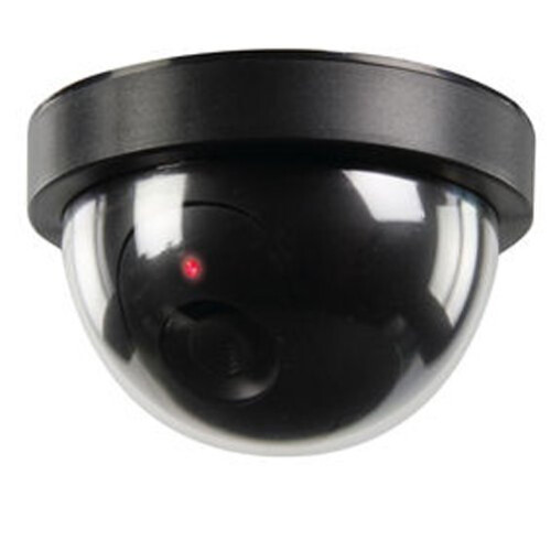 Caméra dôme noire factice / Caméra de sécurité CCTV factice / Caméra en boîtier intérieur