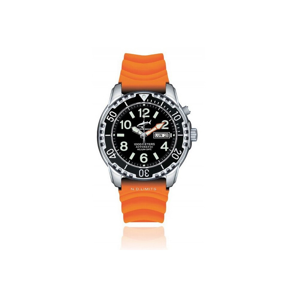 Chris Benz Ladies, Men, Unisexwatch CB-1000A-S-KBO automatic, DiversÃÂ´ watch