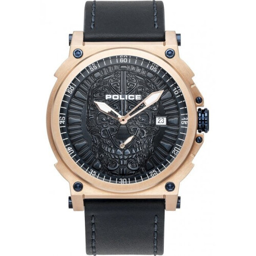 Police POLICE PL15728JSR.03 ur. Quartz, sort. Herreur.