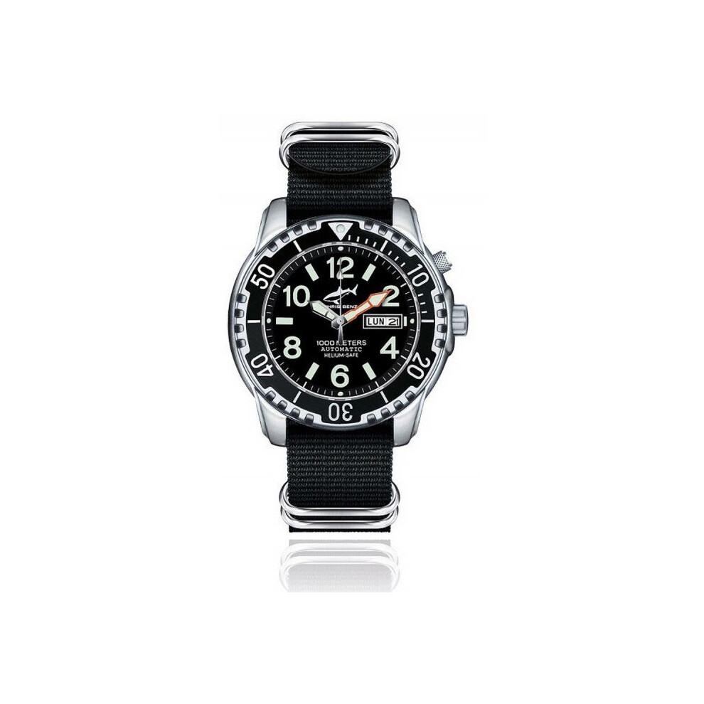 Chris Benz Ladies, Men, Unisexwatch CB-1000A-S-NBS automatic, DiversÃÂ´ watch