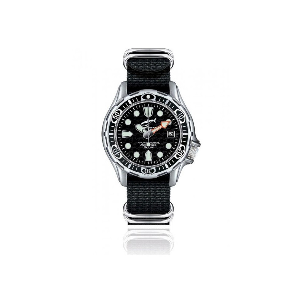 Chris Benz Ladies, Men, Unisexwatch CB-500A-S-NBS automatic, DiversÃÂ´ watch