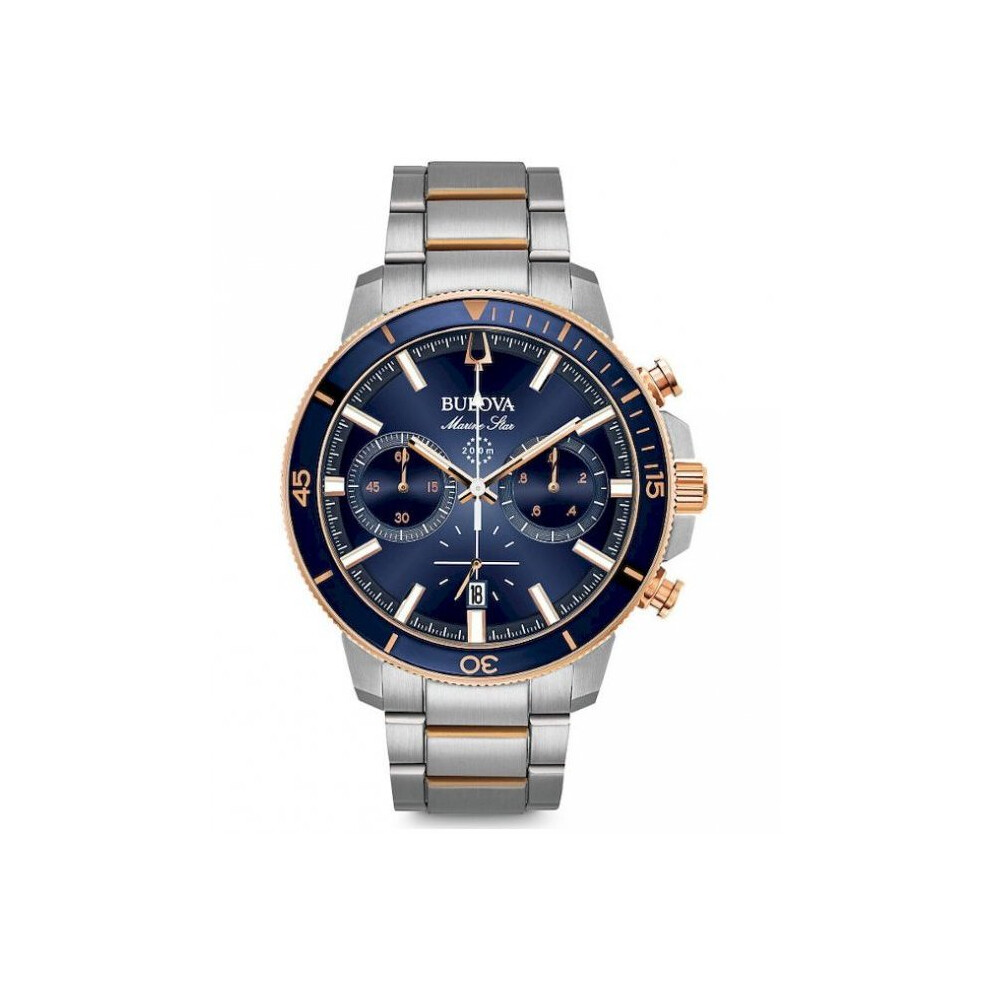 Bulova Men Watch 98B301 Chronograph Blue