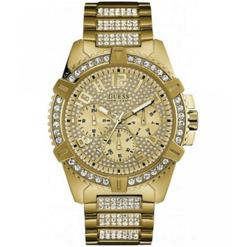 Guess Guess W0799G2 Frontier Quartz Quadrant in goud