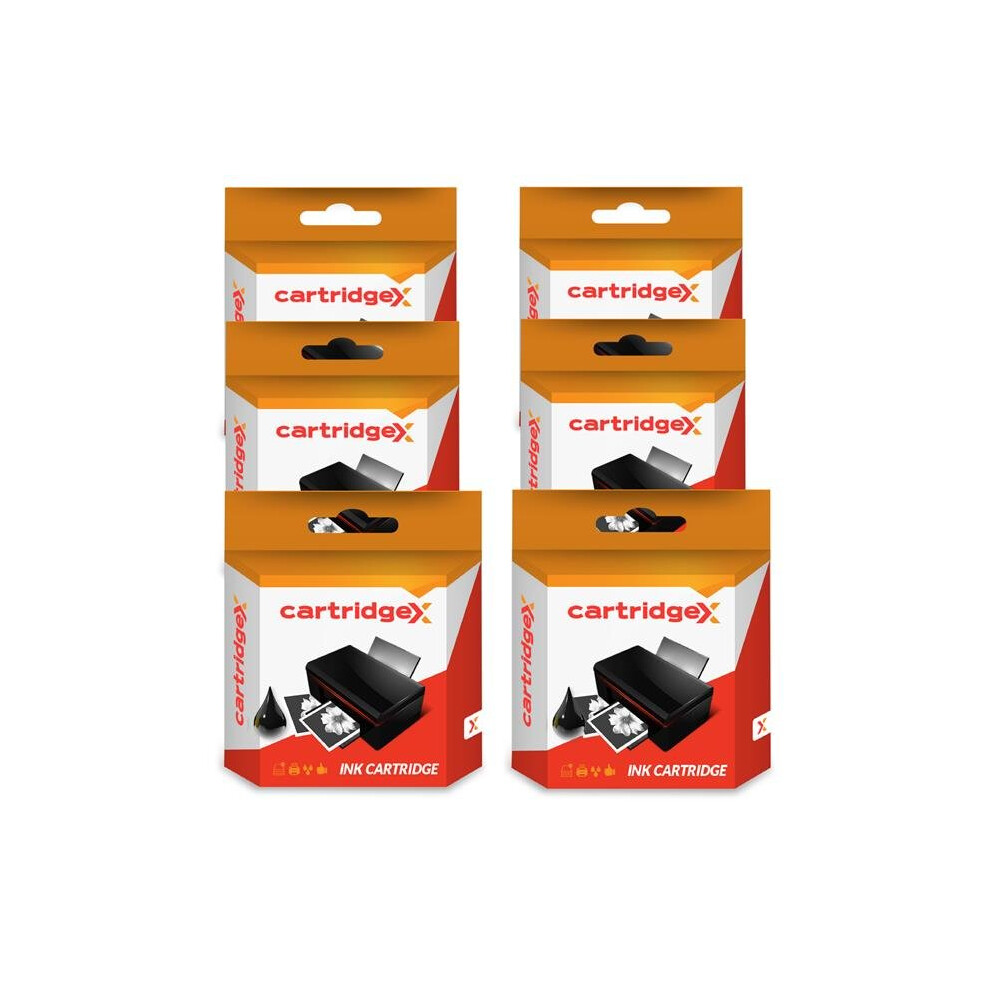 Compatible 6 X Ink Cartridges For Hp 363 Photosmart C5100 C5140 C5150 C5170 C5173 Black 5057666431964