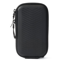 Black Compact Universal Hard Shell Zip Case For Small Digital Camera Sony Canon