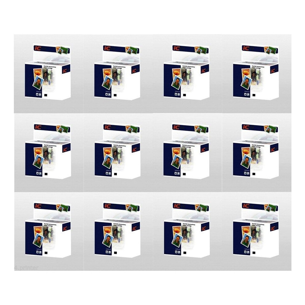 Compatible 12 X Ink Cartridges For Hp 363 Xl Photosmart 3310A 3310V 3313 3314 6200 Black 5057666432275