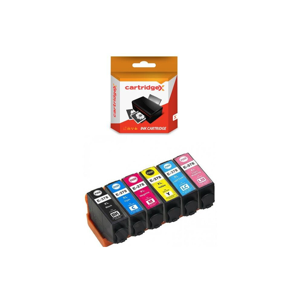 Cartridgex Compatible 6 High Capacity Ink Cartridge Set For Epson Xp-15000 Xp-8500 Xp-8505