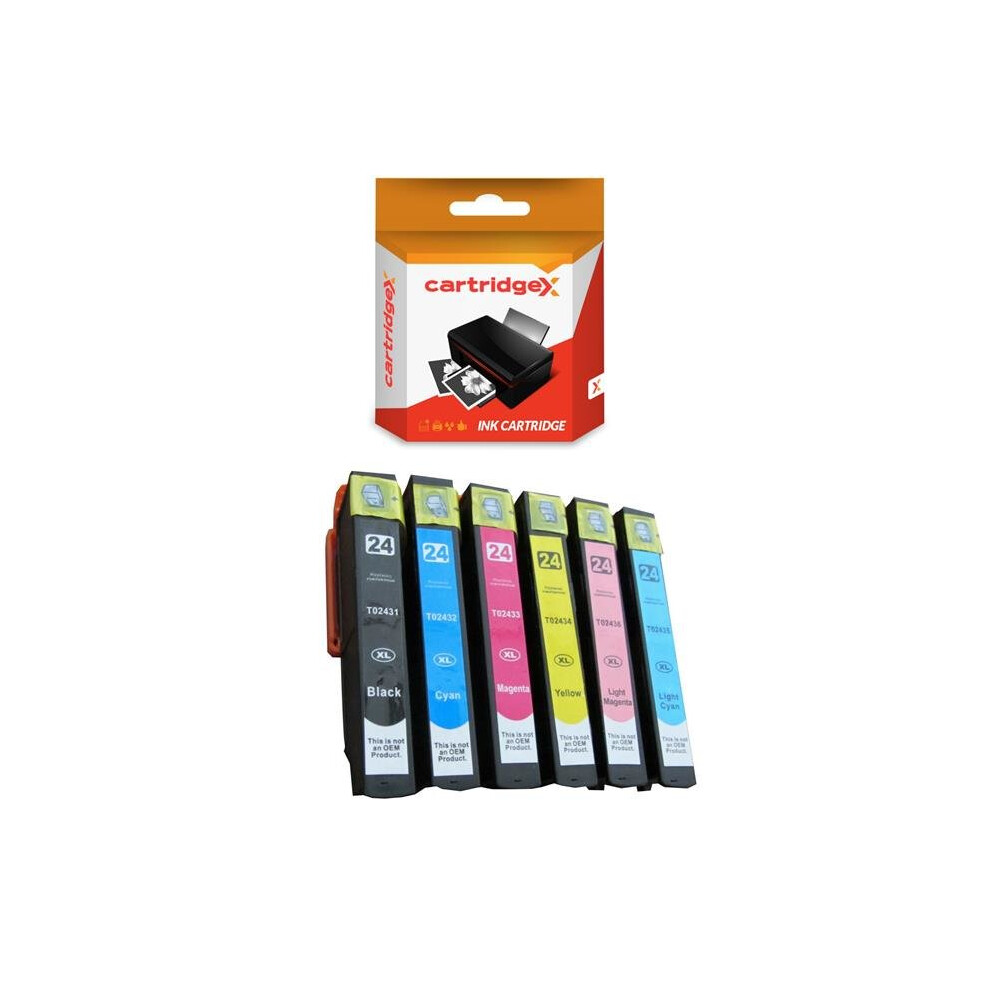 Compatible 6 Ink Cartridge Set Compatible With Epson Xp-750 Xp-760 Xp-850 Xp-860 Xp-55 5057666448245
