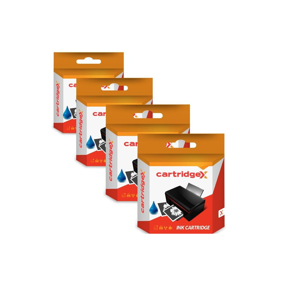 Compatible 4 Cyan High Cap Ink Cartridges For 364XL Hp Deskjet 3070A Blue 5057666371284