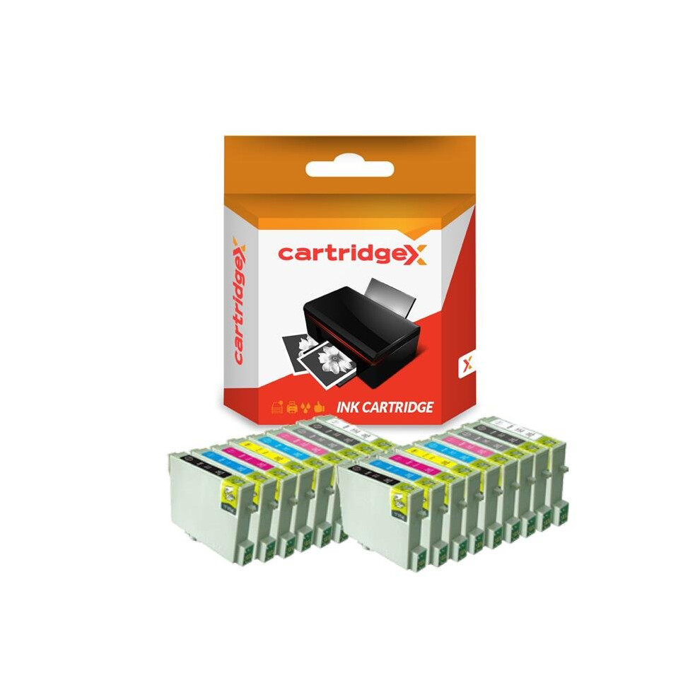 Compatible 16 Ink Cartridge Set For Epson Stylus Photo R1800 R800 Printer 5057666360219