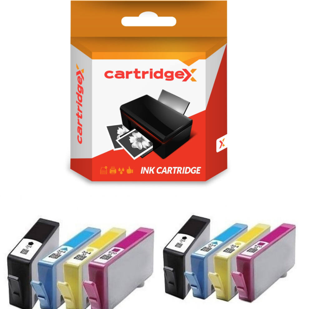 Compatible Set Of 8 X Ink Cartridges For 364XL Hp Photosmart Plus B209 B209a B209b B209c 5057666389722
