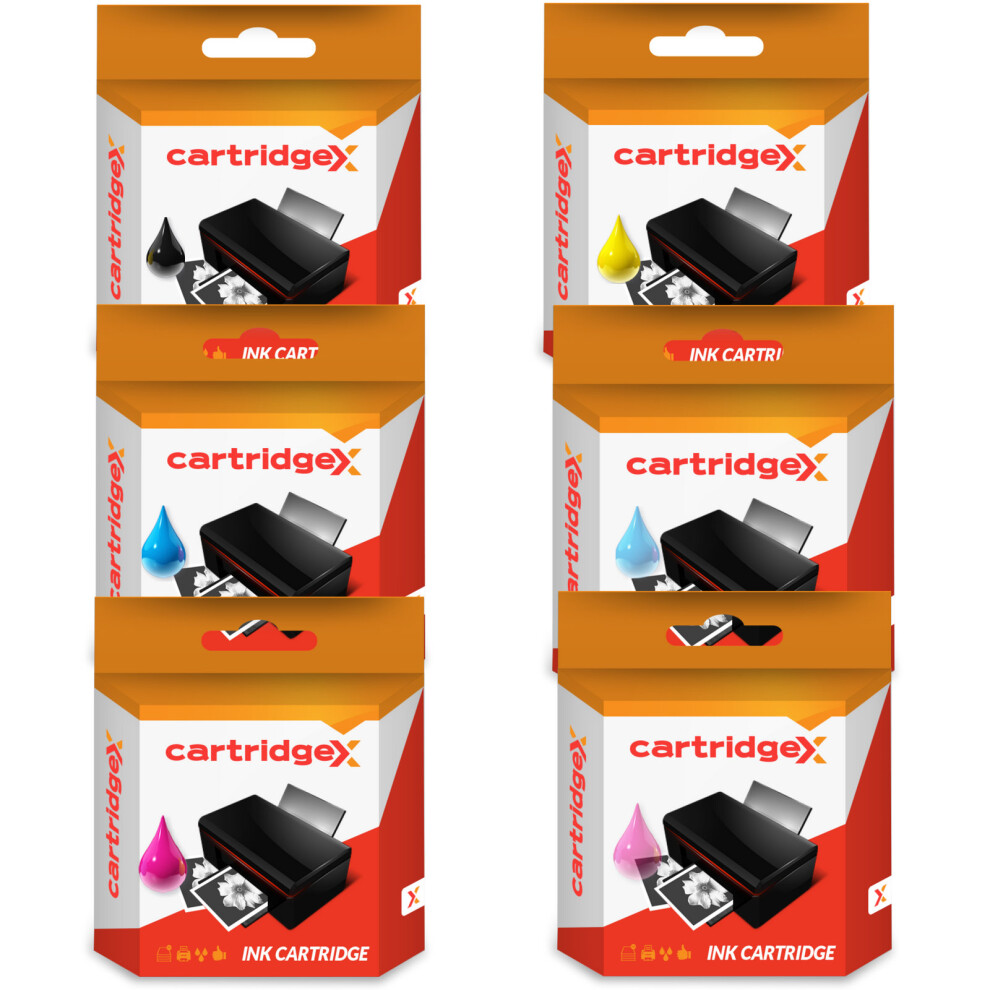 Compatible Set Of 6 Ink Cartridges For Hp 363 Photosmart D7460 D7463 D7468 8200 5057666390469