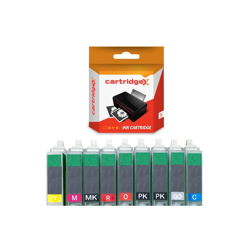 Compatible 8 Ink Cartridge Set Compatible With Epson Stylus Photo R2000 5057666443844