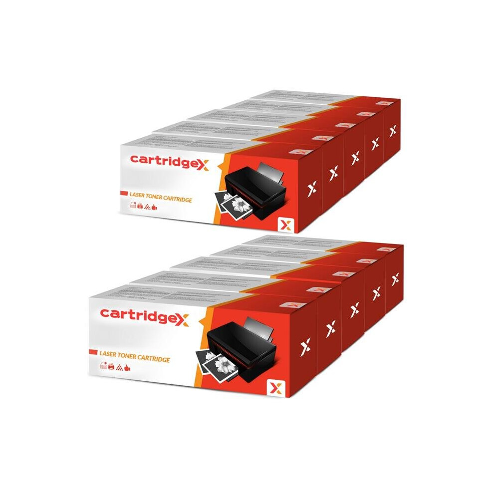 Cartridgex Compatible 10 X Toner Cartridge For Hp Cf280a 80A Laserjet M425dn M425dw