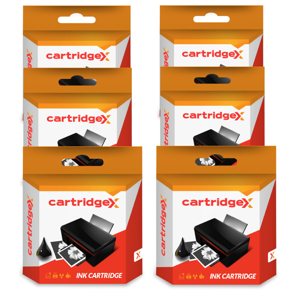 Compatible 6 X Fax Ribbon For Epson Lq-400 Lq-450 Lq-500 Lq-580 Lq-800 Lq-870 5057666383157