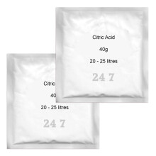 2x Citric Acid 40g (25L) sachet - for Homebrew Wine & Cider making