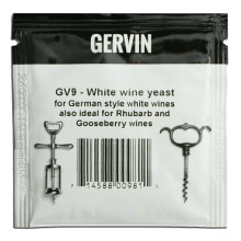 Gervin GV9 Wine Yeast 5g Sachet - Aromatic / Fruity / German Style White Wines - Homebrew