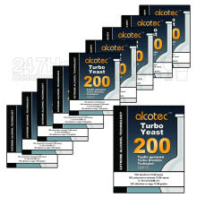 10x Alcotec 200 TT Turbo Yeast Commercial Use High Alcohol fermentaion