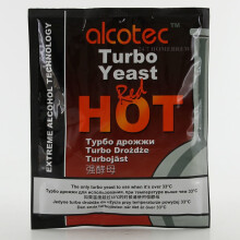 Alcotec Red Hot Turbo Yeast 90g Temperature Tolerant Max 40C 25L