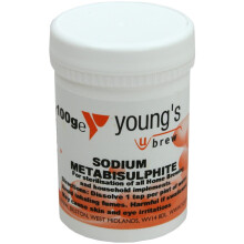 Sodium Metabisulphite 100g Youngs - Home brew Beer & Wine Making Chemicals