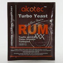 Alcotec Distillers Yeast Rum with Glucoamylase Enzyme 73g 25L